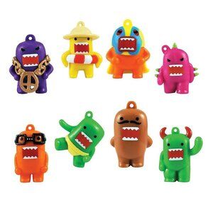 DOMO KUN FIGURINES 14 PCS 1 INCH COLORFUL NEON FIGURINES